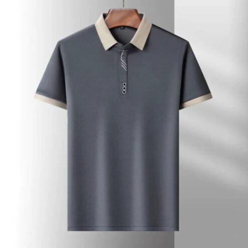 Men’s Breathable Short Sleeve Polo Shirt